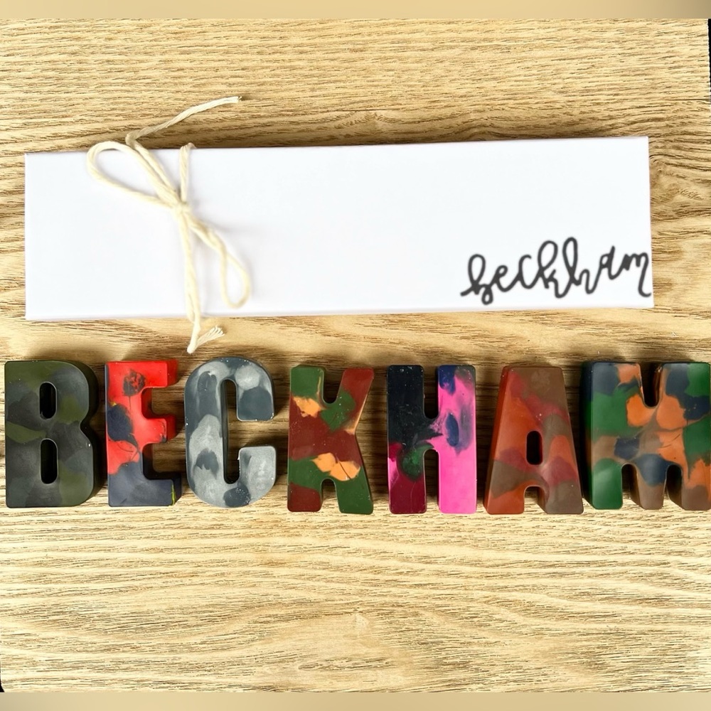 Personalized crayon letters/names